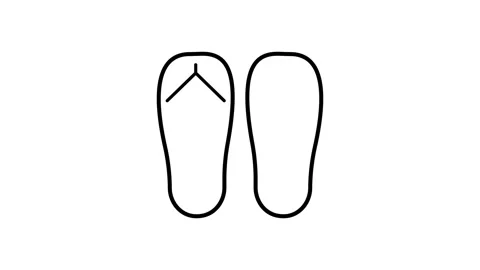 Two pink flip flops placed on a solid black background, showcasing their vi.. Stock Footage 332913198