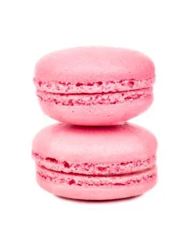 Two pink macaroon Foto stock