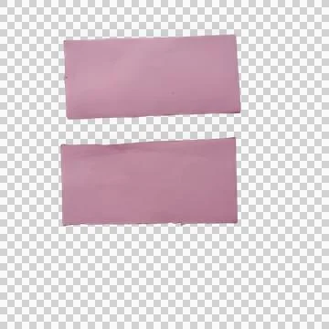 Two pink rectangular paper strips isolated on a transparent background Фото
