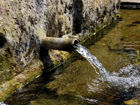 Two pipe clean water Stock Photos