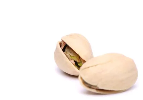 Two pistachio close-up Stock Photos