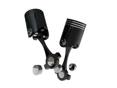Two pistons Stock Illustration