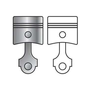 Two pistons Stock Illustration