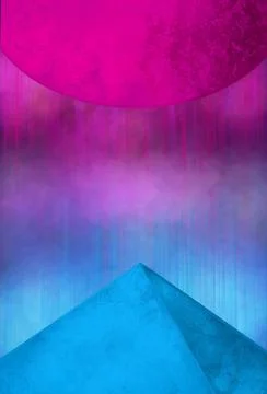 Two planets attracting each other Illustrazione stock