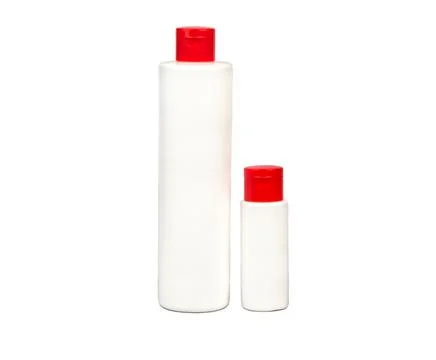 Two plastic bottles Stock Photos