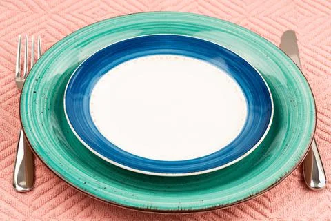 Two plates Stock Photos