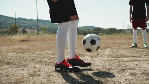 Two Players Training With The Ball Stock Footage 327981604