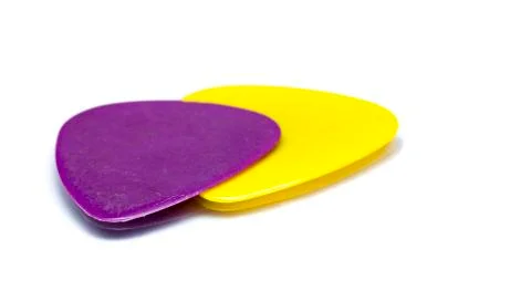 Two Plectrum Studio Isolated with Shadow Stock Photos