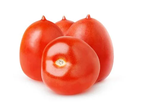 Two plum tomatoes Stock Photos