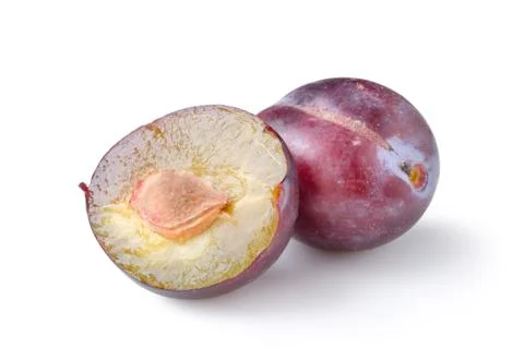 Two plums Stock Photos