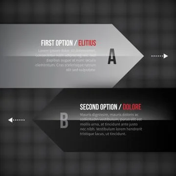 Two pointers with different options. EPS10. Stock Illustration