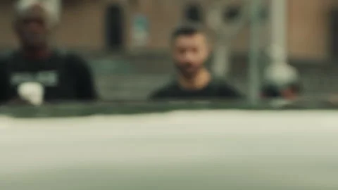 Two policemen noticing a thief Stock Footage 283065944