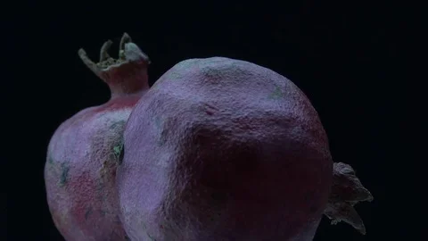 Two pomegranates Stock Footage 82009734