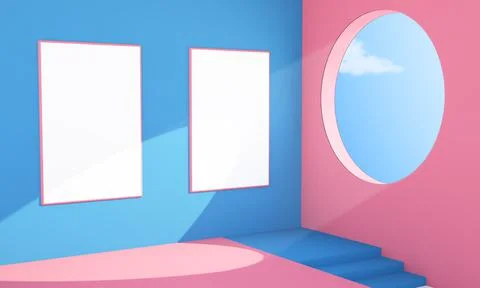 Two poster abstract Illustrazione stock