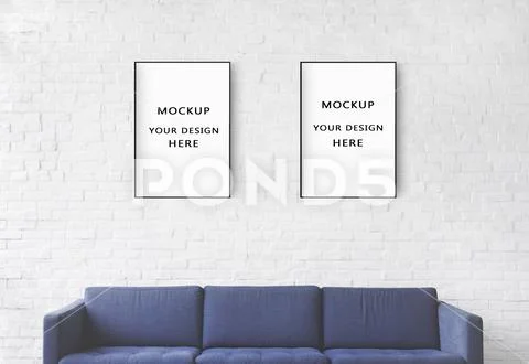 Two poster mockup PSD Template