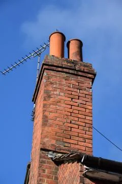 Two potted chimney Stock Photos