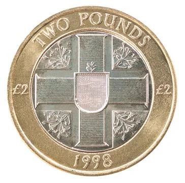 Two pound coin Stock Photos