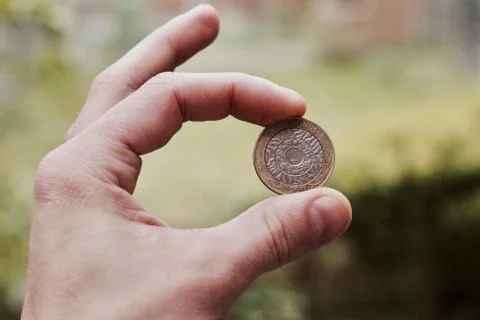 Two pounds coin Stock Photos