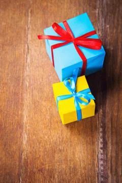 Two present box Stock Photos
