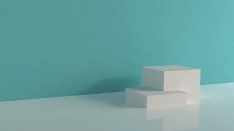 Two product showcase space background for cosmetic and skin care product Stock Illustration