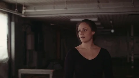 Two Professional Dancers Circle Each Other Stock Footage 81631782