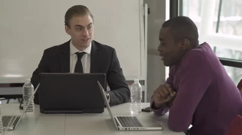 Two Professional Men in a Meeting (3 of 4) Stock Footage 47668480