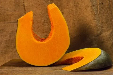 Two pumpkin lobes Stock Photos