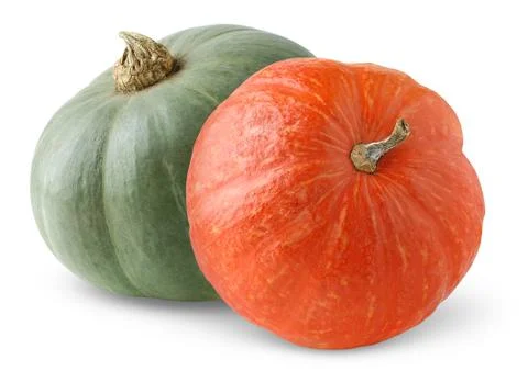 Two pumpkins Stock Photos