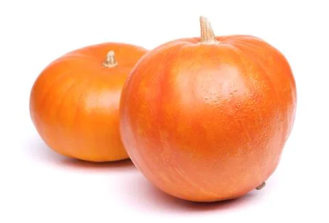 Two pumpkins Stock Photos