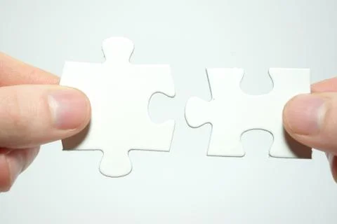 Two  puzlle Stock Photos