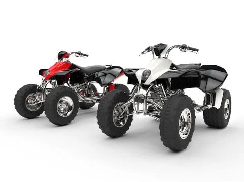 Two Quads Stock Illustration
