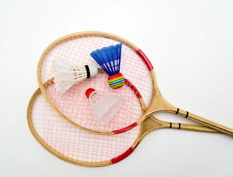 Two rackets for badminton Stock-Fotos