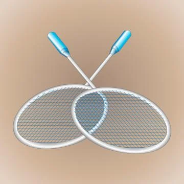 Two rackets Illustrazione stock
