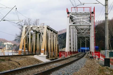 Two railway truss Stock Photos