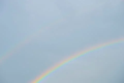 Two rainbow on the sky Stock Photos