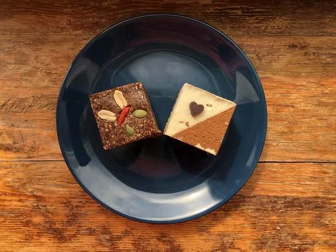 Two raw cakes Stock Photos