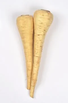 Two Raw Parsnips Stock Photos
