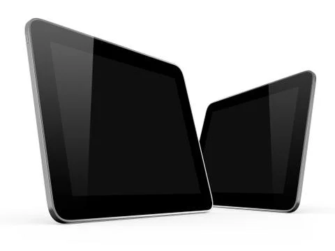 Two realistic tablet computers Stock Illustration