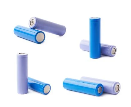 Two rechargeable batteries composition Stock Photos