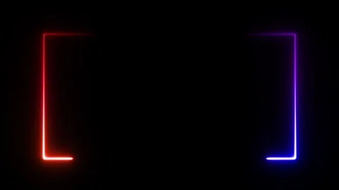 Two Rectangle glow Gradient line running around Overlay effect Video stock 322791098
