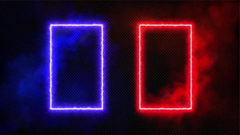 Two rectangle neon 4k loop Stock Footage 325295120