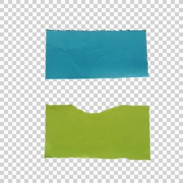 Two rectangular watercolor paint strokes in blue and green colors Фото