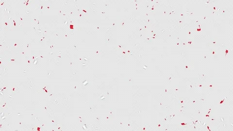 Two Red and White Confetti Spherical Explosions with Alpha Stock Footage 337755027
