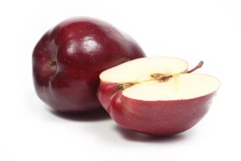 Two red apple Stock Photos