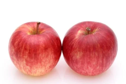 Two red apples Foto stock