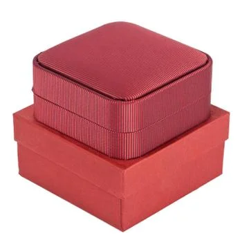 Two red boxes 库存照片