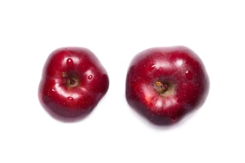 Two red delicious apples Foto stock