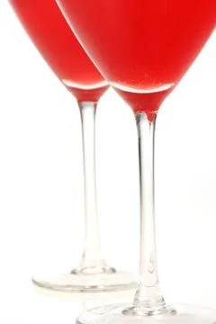 Two red drinks Stock Photos
