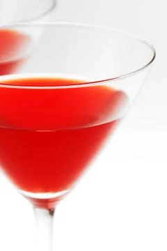 Two red drinks Stock Photos