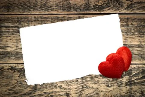 Two red hearts Foto stock